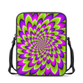 Green Expansion Moving Optical Illusion Rectangular Crossbody Bag