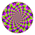 Green Expansion Moving Optical Illusion Round Blanket