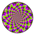 Green Expansion Moving Optical Illusion Round Floor Mat