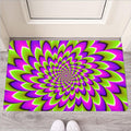 Green Expansion Moving Optical Illusion Rubber Doormat