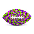 Green Expansion Moving Optical Illusion Rugby Ball