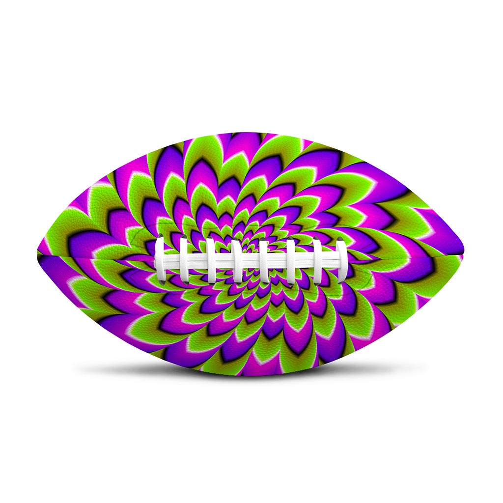 Green Expansion Moving Optical Illusion Rugby Ball