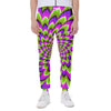 Green Expansion Moving Optical Illusion Scuba Joggers