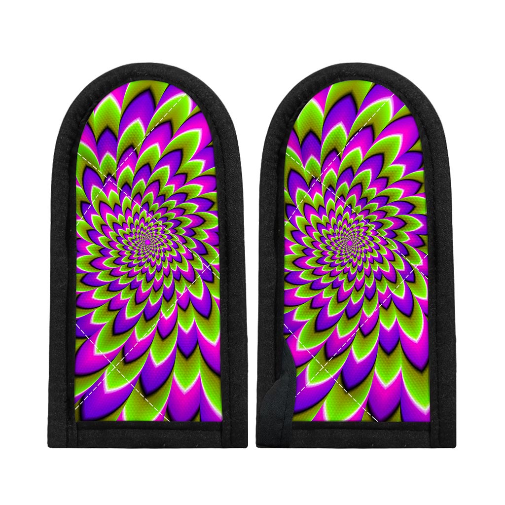 Green Expansion Moving Optical Illusion Skillet Handle Cover
