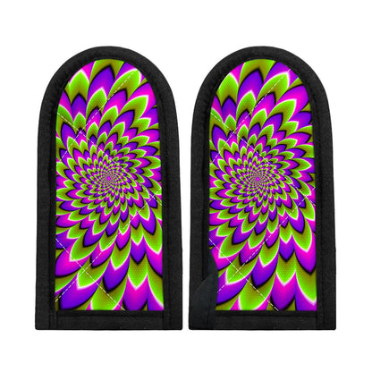 Green Expansion Moving Optical Illusion Skillet Handle Cover