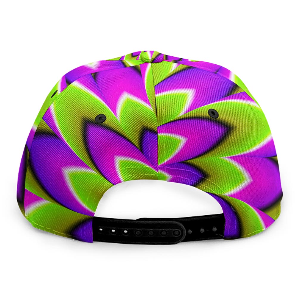 Green Expansion Moving Optical Illusion Snapback Cap