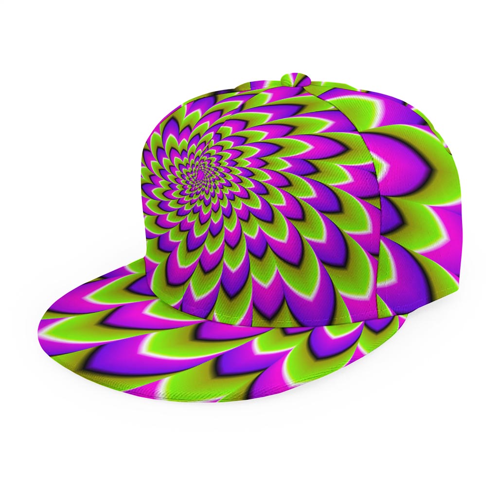 Green Expansion Moving Optical Illusion Snapback Cap