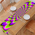 Green Expansion Moving Optical Illusion Table Runner