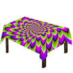 Green Expansion Moving Optical Illusion Tablecloth