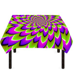Green Expansion Moving Optical Illusion Tablecloth