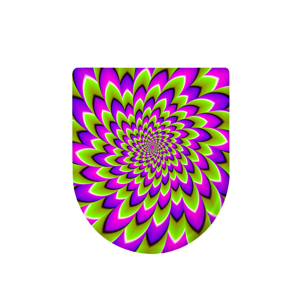 Green Expansion Moving Optical Illusion Toilet Lid Cover