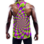 Green Expansion Moving Optical Illusion Training Tank Top