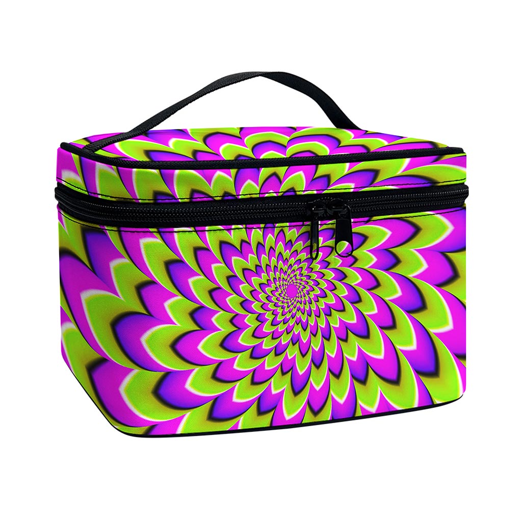 Green Expansion Moving Optical Illusion Travel Makeup Bag