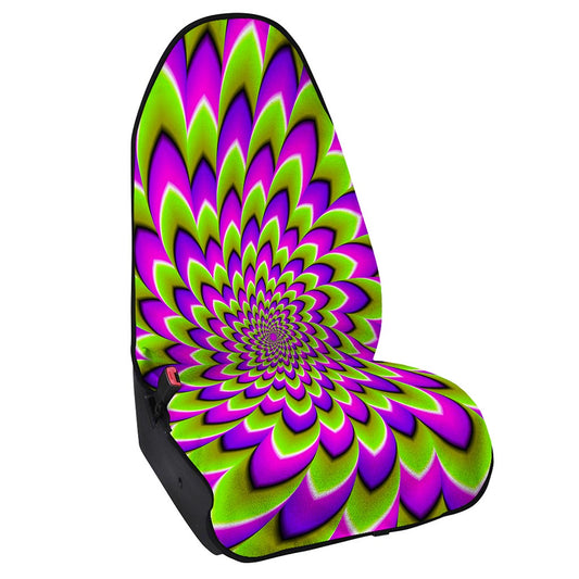Green Expansion Moving Optical Illusion Waterproof Car Seat Cover