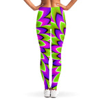 Green Expansion Moving Optical Illusion Women's Leggings