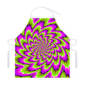 Green Explosion Moving Optical Illusion Adjustable Apron