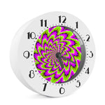 Green Explosion Moving Optical Illusion Alarm Clock