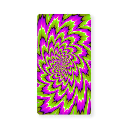 Green Explosion Moving Optical Illusion Baby Crib Sheet