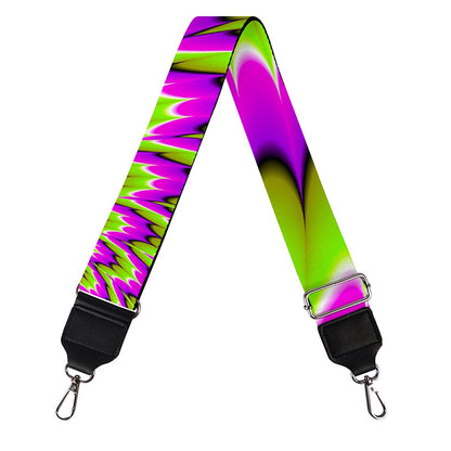Green Explosion Moving Optical Illusion Bag Strap