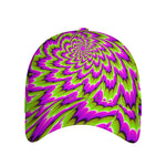 Green Explosion Moving Optical Illusion Baseball Cap