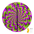 Green Explosion Moving Optical Illusion Basketball