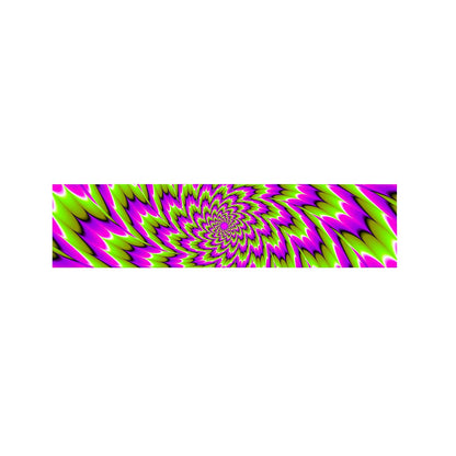 Green Explosion Moving Optical Illusion Bed Runner