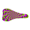 Green Explosion Moving Optical Illusion Bicycle Seat Cover