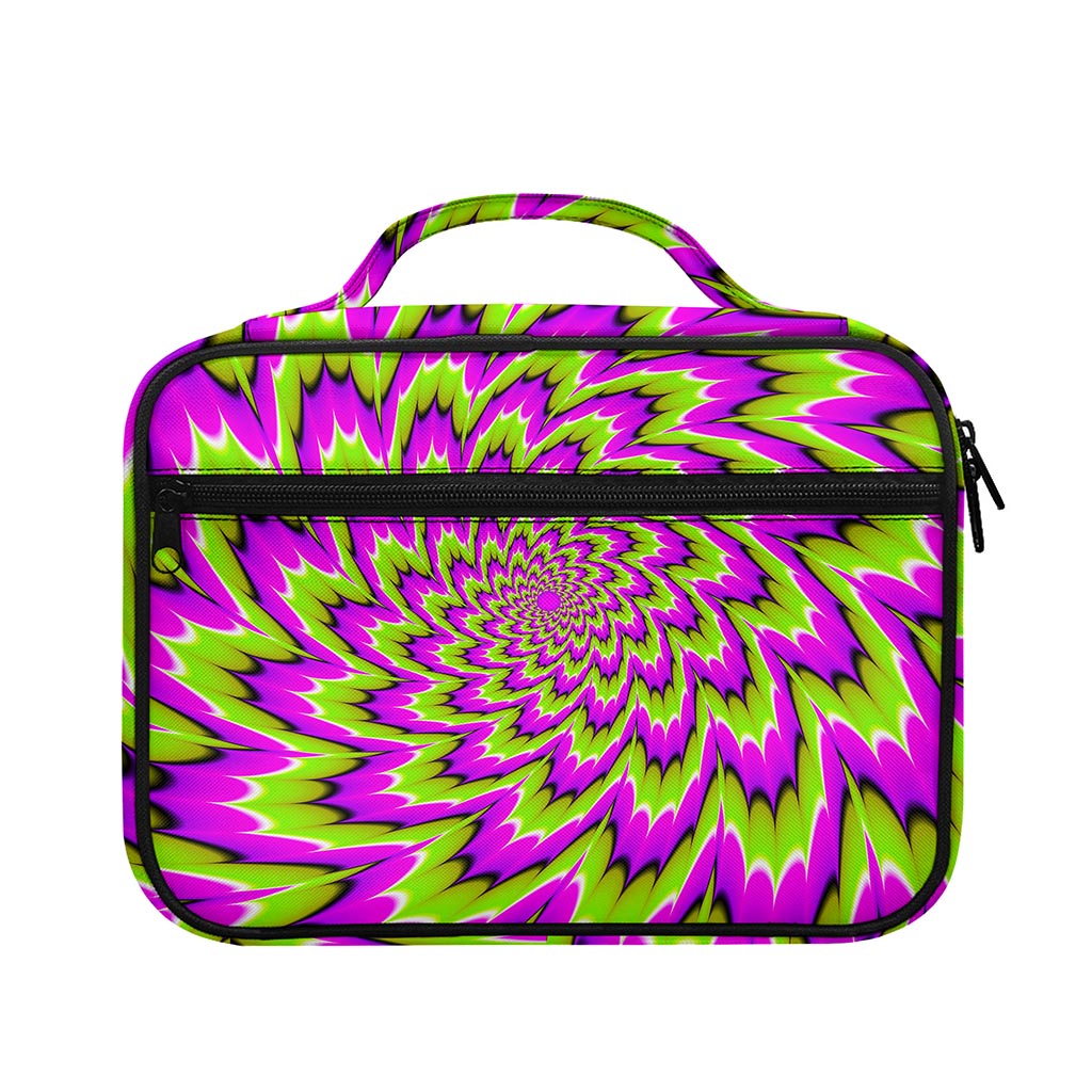 Green Explosion Moving Optical Illusion Briefcase Bible Bag