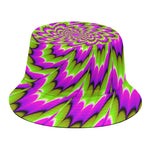 Green Explosion Moving Optical Illusion Bucket Hat