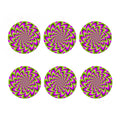 Green Explosion Moving Optical Illusion Coaster Set