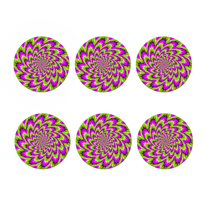 Green Explosion Moving Optical Illusion Coaster Set