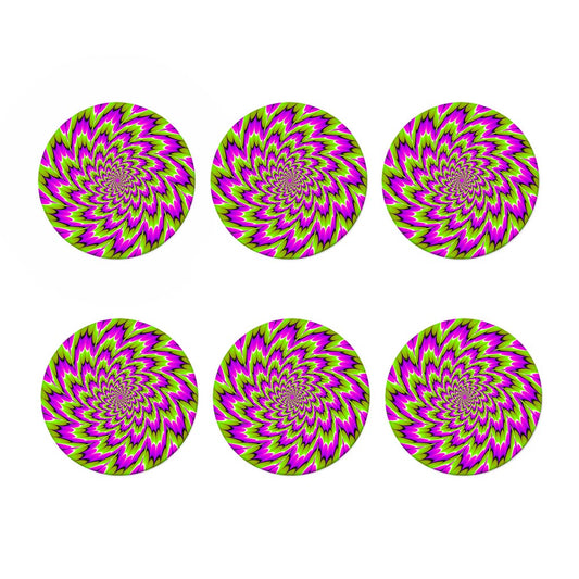 Green Explosion Moving Optical Illusion Coaster Set