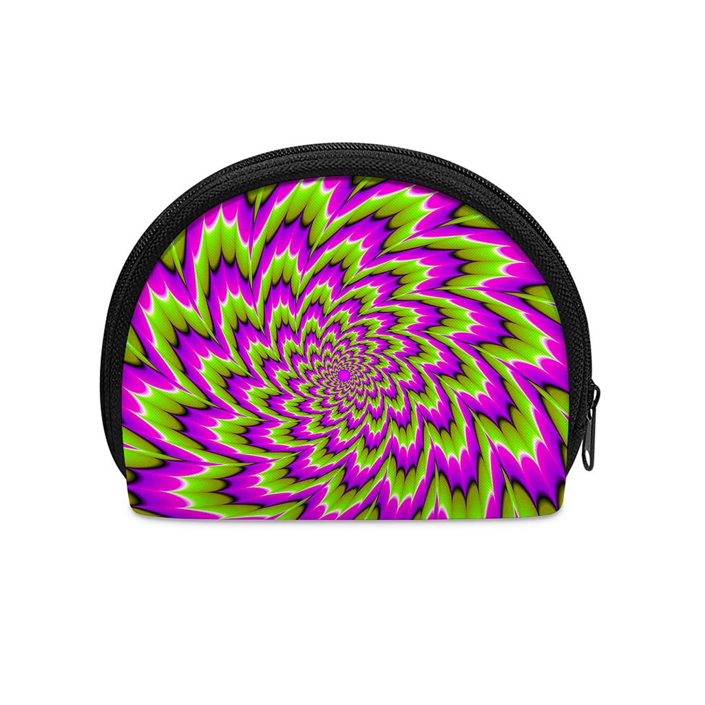 Green Explosion Moving Optical Illusion Coin Purse