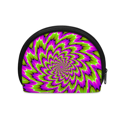 Green Explosion Moving Optical Illusion Coin Purse