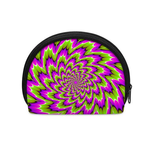 Green Explosion Moving Optical Illusion Coin Purse
