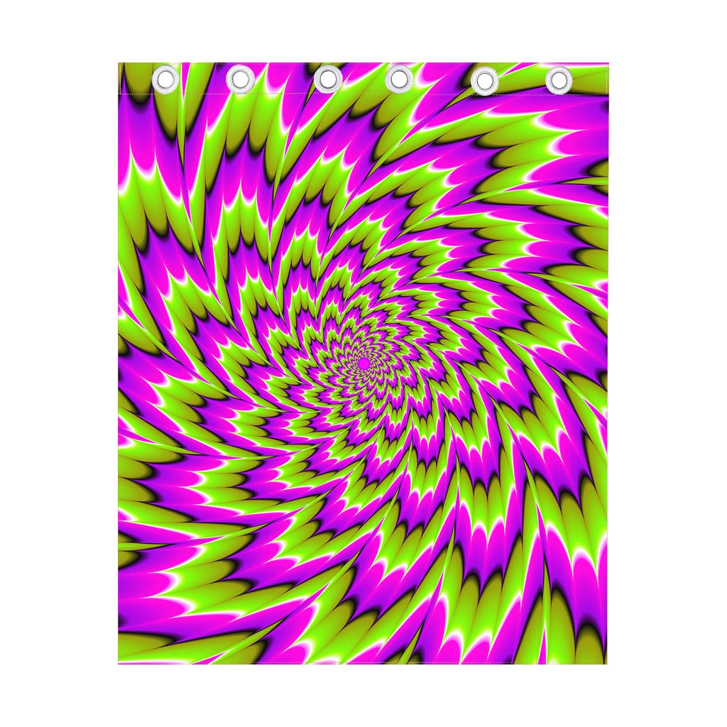 Green Explosion Moving Optical Illusion Curtain