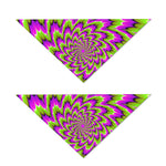 Green Explosion Moving Optical Illusion Dog Bandana