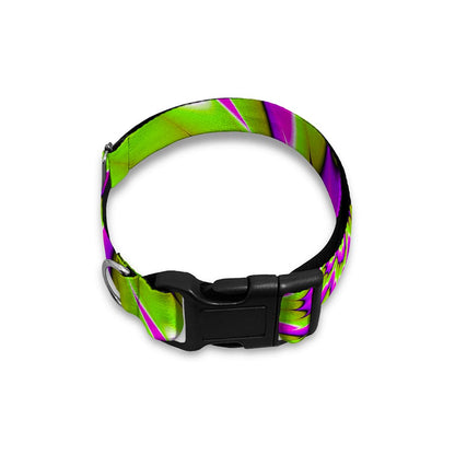 Green Explosion Moving Optical Illusion Dog Collar