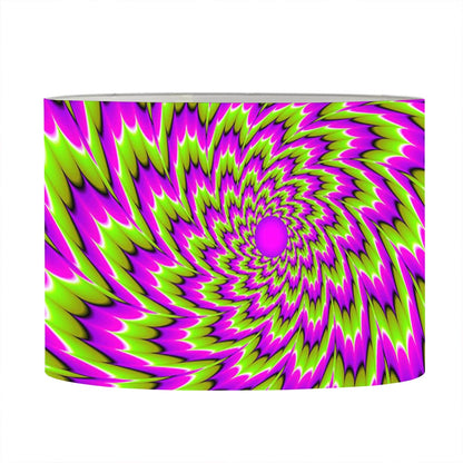 Green Explosion Moving Optical Illusion Drum Lamp Shade
