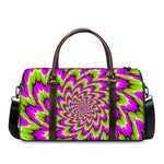 Green Explosion Moving Optical Illusion Duffle Bag