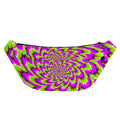 Green Explosion Moving Optical Illusion Fanny Pack