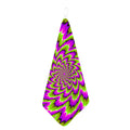 Green Explosion Moving Optical Illusion Hand Towel
