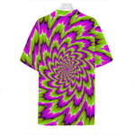 Green Explosion Moving Optical Illusion Hawaiian Shirt