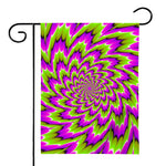 Green Explosion Moving Optical Illusion House Flag
