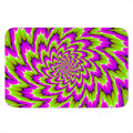 Green Explosion Moving Optical Illusion Indoor Door Mat