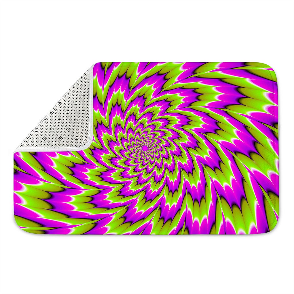 Green Explosion Moving Optical Illusion Indoor Door Mat