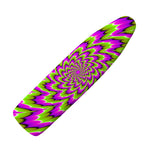 Green Explosion Moving Optical Illusion Ironing Board Cover