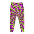 Green Explosion Moving Optical Illusion Jogger Pants