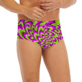 Green Explosion Moving Optical Illusion Men's Briefs