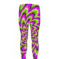 Green Explosion Moving Optical Illusion Men's Leggings